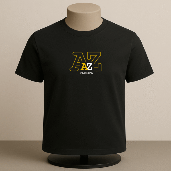 Camiseta Preta Estampa 2 AZ