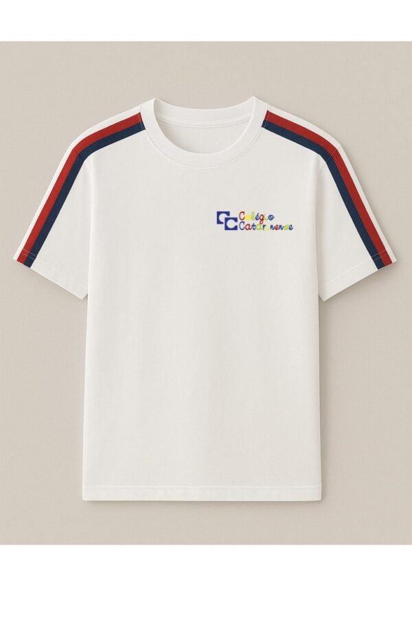 Camiseta Manga Curta Branca Catarinense Infantil